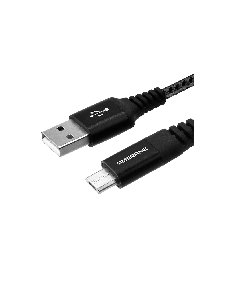 Ambrane Unbreakable 3A Fast Charging Braided Micro USB Cable