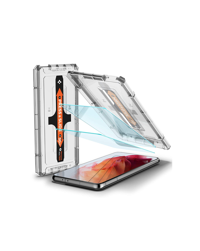 Spigen EZ Fit Tempered Glass Screen Protector Guard For Galaxy S21