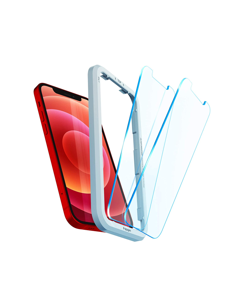 Spigen AlignMaster Tempered Glass Screen Guard For IPhone 12 And For IPhone 12 Pro